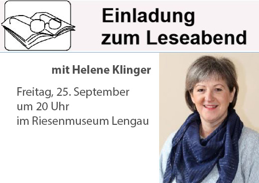 „Heiteres und Ernstes“ am 25. Sep. 2015 um 20 Uhr im Riesenmuseum